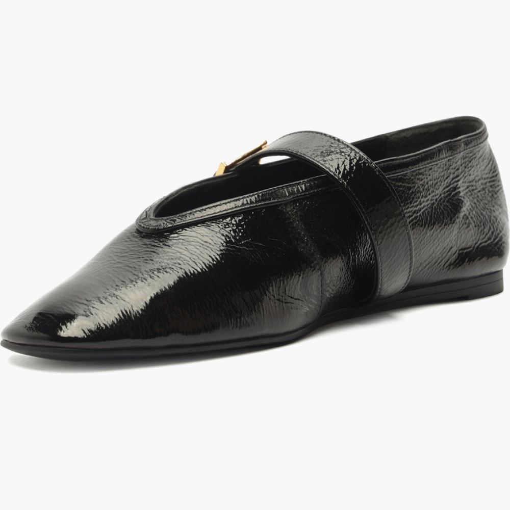 NEW Schutz Courtney Buckle Patent Flats - Picture 9 of 14
